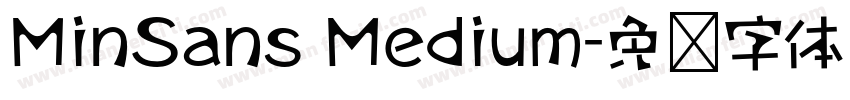 MinSans Medium字体转换